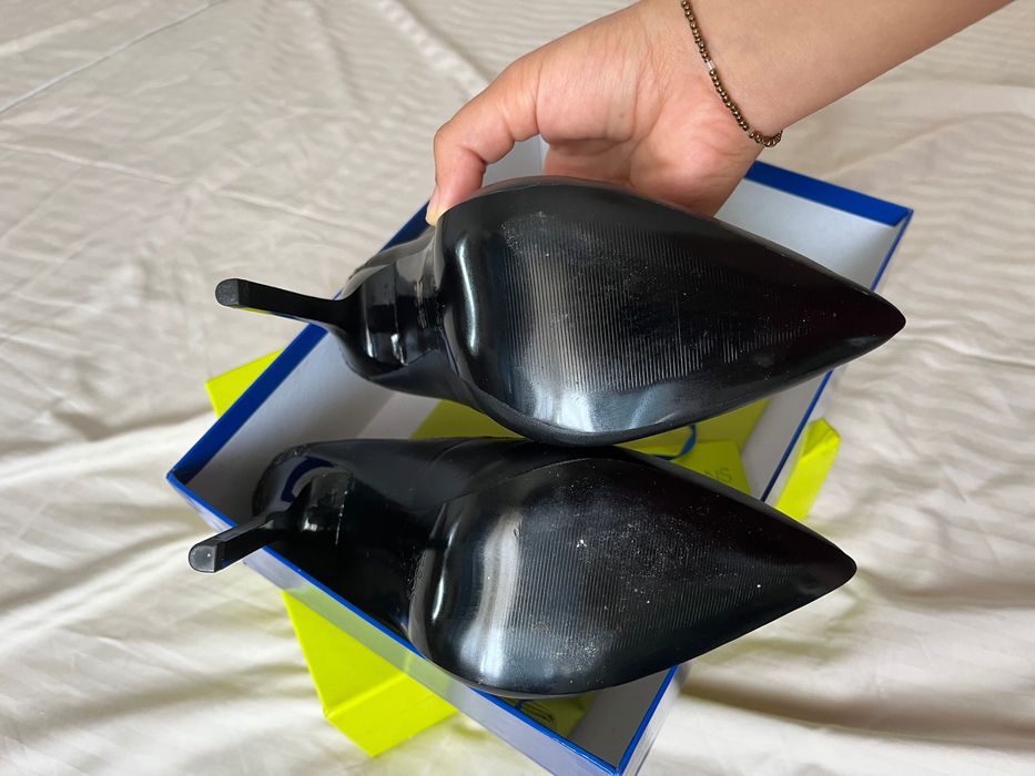 Pantofi stiletto negri Versace Jeans 38