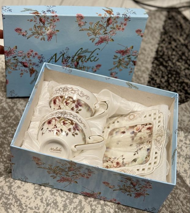 Set cești și farfurioare Malooky Luxury