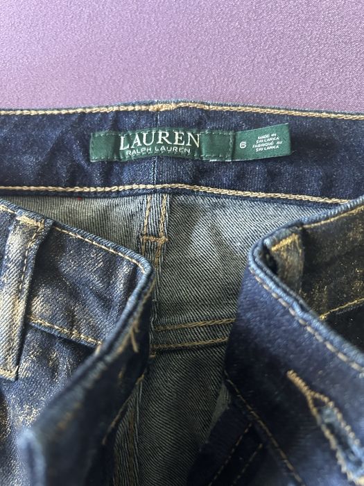 Blugi Ralph Lauren negri cu auriu