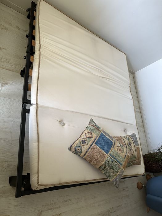 Диван с механизъм за разтягане - многоцветен- клик-клак система