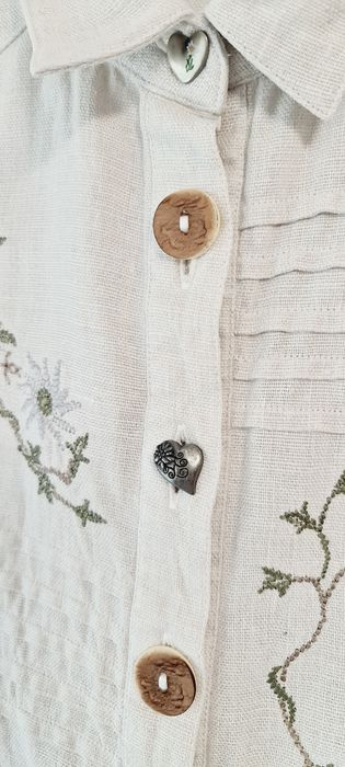 Cămașă vintage din in  Distler model deosebit