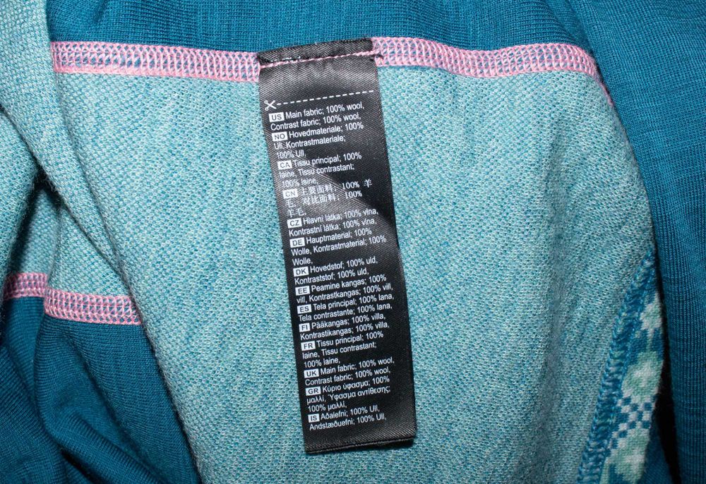 Kari Traa дамска блуза многоцветна термо бельо 100% мериносна вълна XL