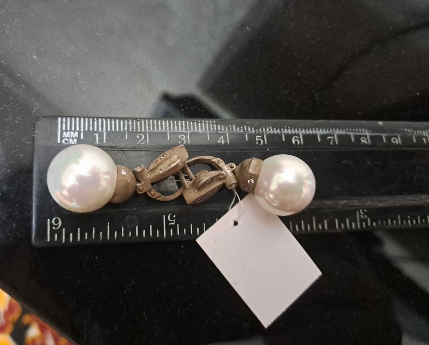 Новые серьги серебро 925 проба,жемчуг