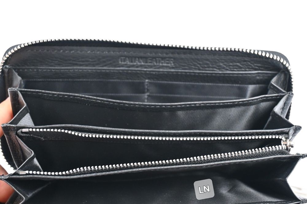 Дамско портмоне естествена кожа, лак