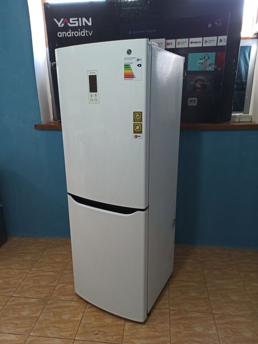 NoFrost LG холодильник воздушное охлаждение сенсорный дисплей 185см