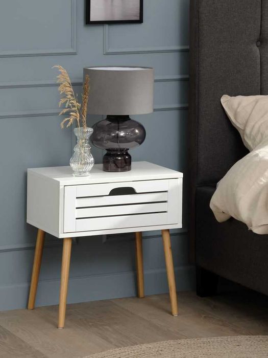 Set birou/masa toaleta si doua noptiere noi, MDF + LEMN MASIV