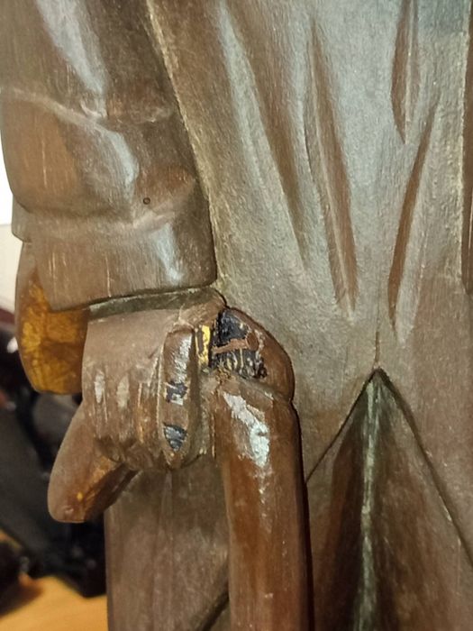 Superbă scluptură de colecție din lemn masiv