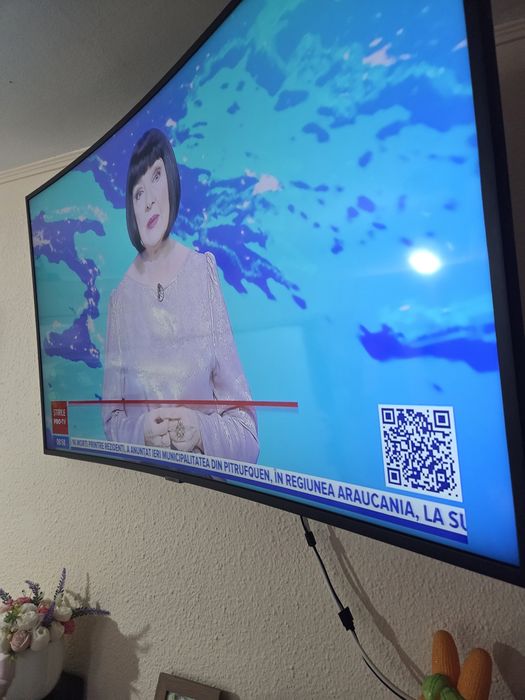 Televizor LED curbat Smart Samsung, 123 cm, 49RU7302, 4K Ultra HD, Clasa A