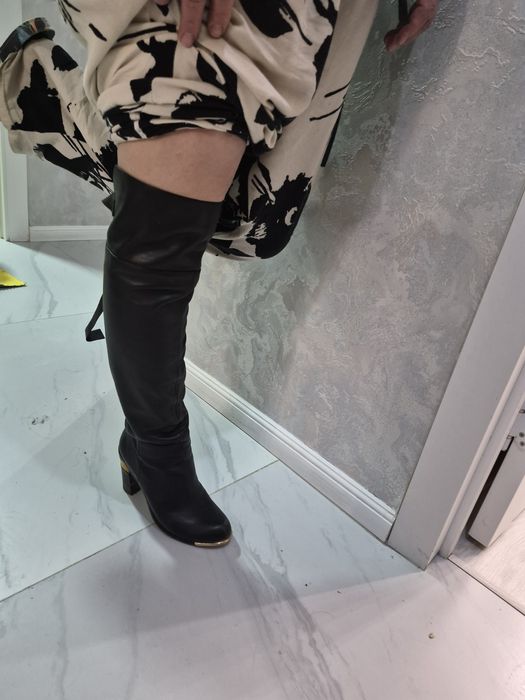 Сапоги кожанные в хорошем состоянии