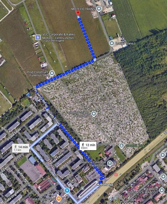 Teren intravilan Grădini Brașov-Triaj