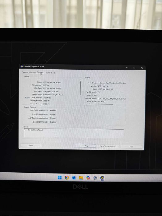 Dell Latitude 5501 – i7 / 16GB RAM / MX150