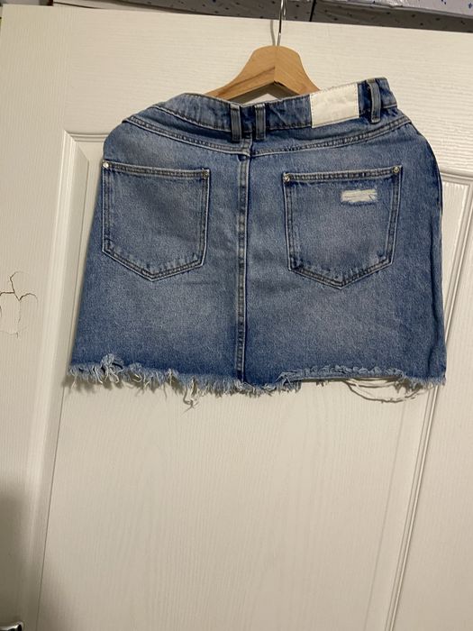 Fusta mini blugi, nou fara eticheta