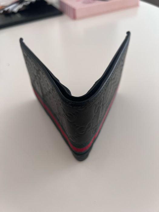 Portofel Gucci Guccissima Leather Web Bifold
