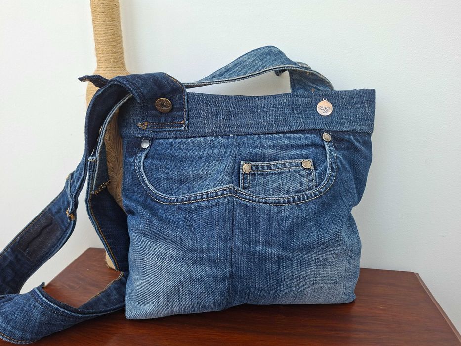 Дънкова чанта, рециклирана, еко