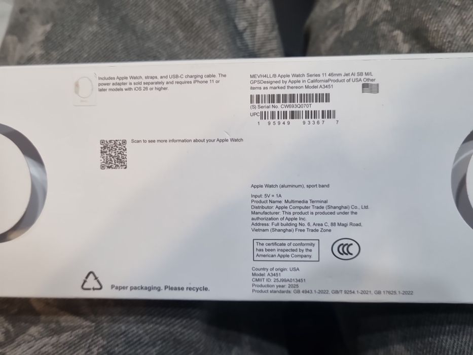 Apple watch 11 паль. Не использовались
