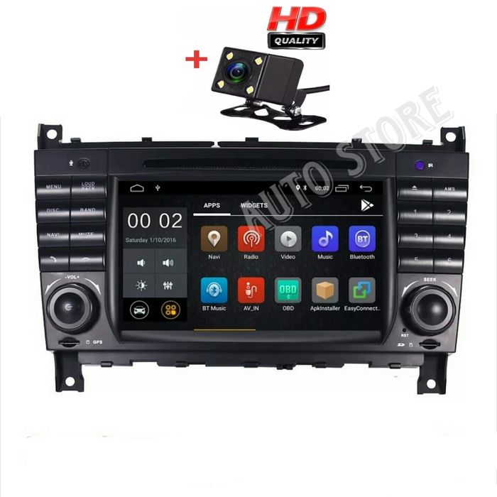 Навигация Android за MERCEDES мерцедес W203 W209 андроид мултимедия