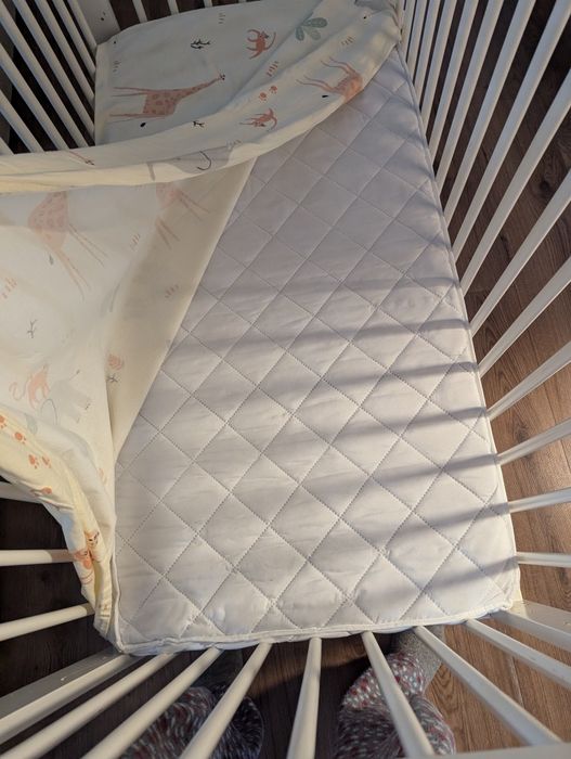 Pătut bebeluși IKEA Gulliver + saltea microfibra cocos