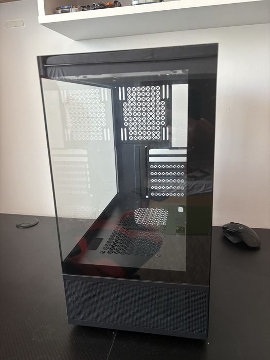carcasa pc gaming acvariu negru