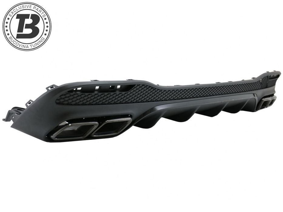 Difuzor Bara Spate cu Ornamente compatibil cu Mercedes GLE SUV W166 AMG