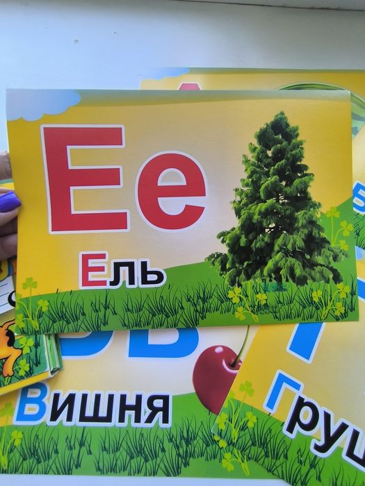 Азбука, развивающие карточки, пособия