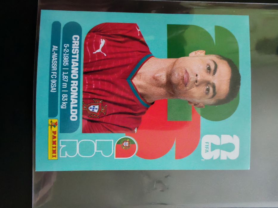 Cristiano Ronaldo sticker panini world cup 2026