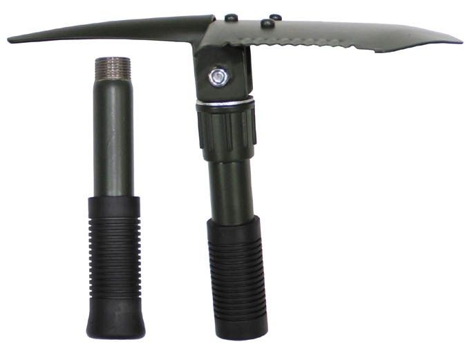 Сгъваема мултифункционална лопатка, кирка и трион 8в1 СТОМАНА