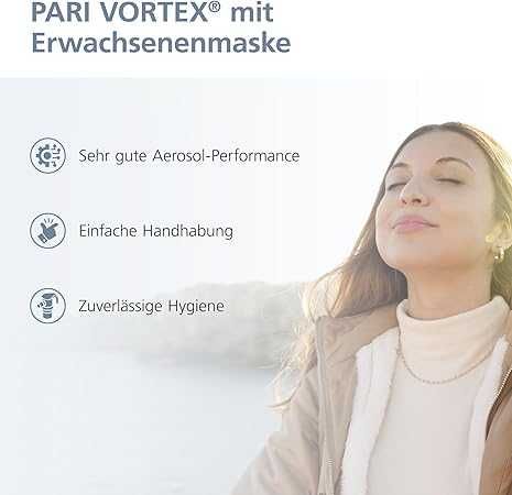 Инхалатор PARI Vortex с маска за възрастни  и деца над 4 години, с помпа