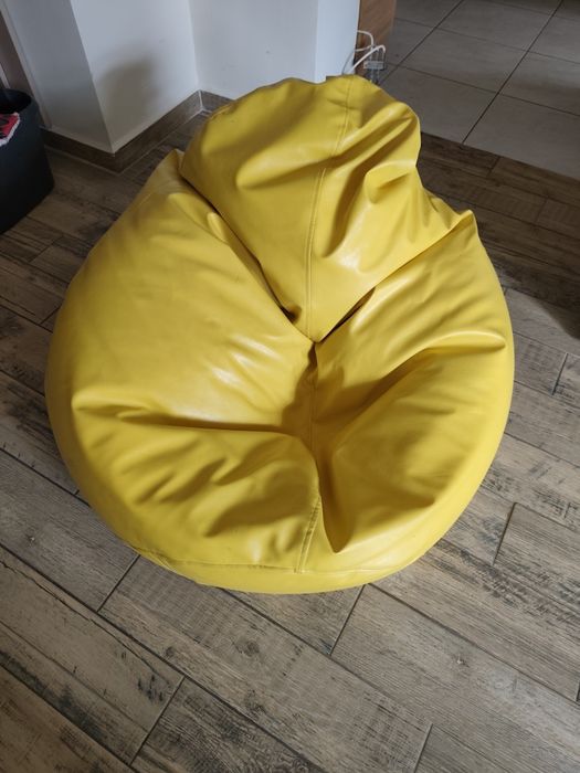 Fotoliu puf galben