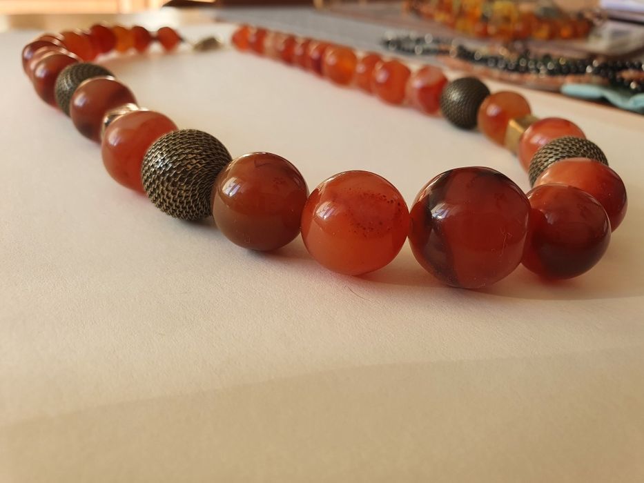 Vand colier din carneol