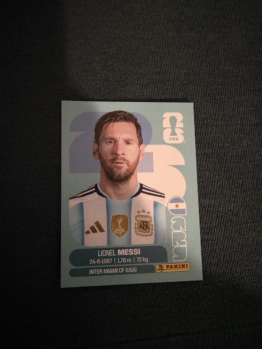 Messi Stiker Panini