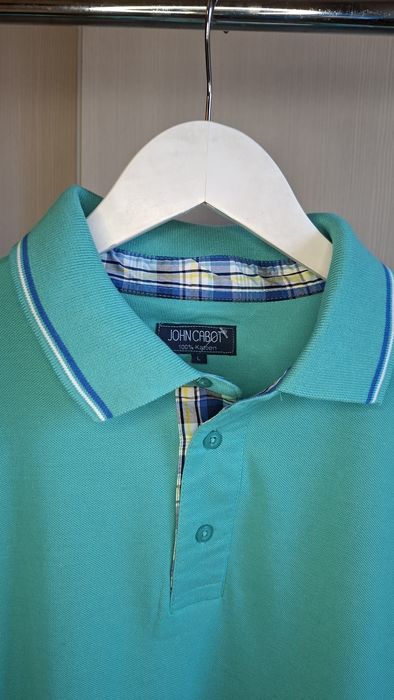 Бирюзовая футболка John Cabot