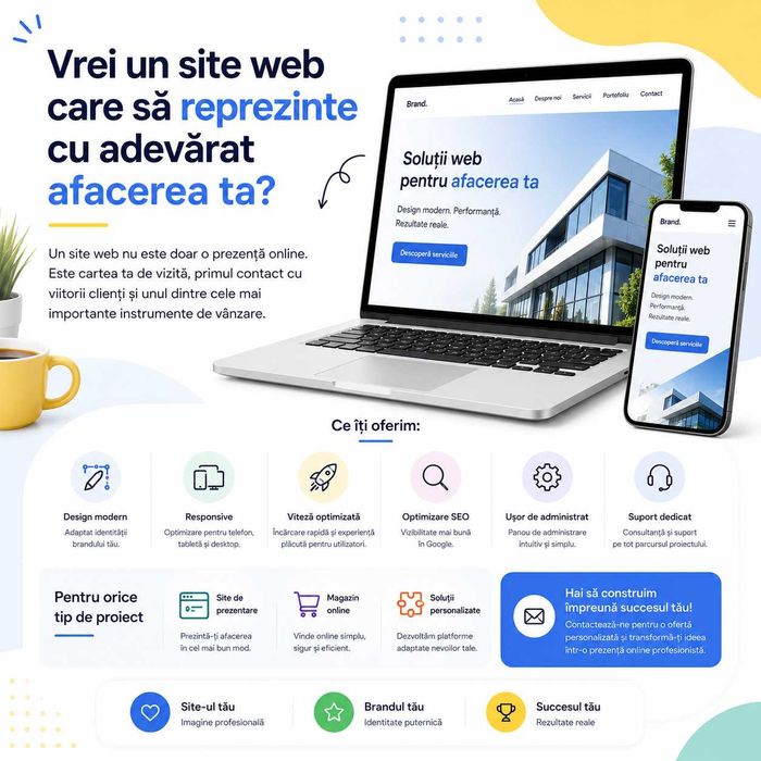 Vrei un site web care să reprezinte cu adevărat afacerea ta?