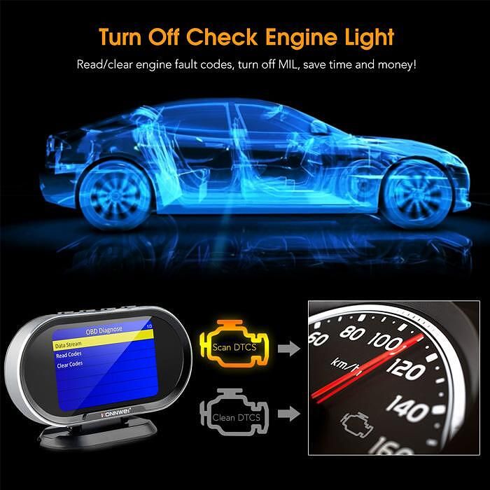 Бордов компютър / obd2 скенер за автомобил - konnwei kw206