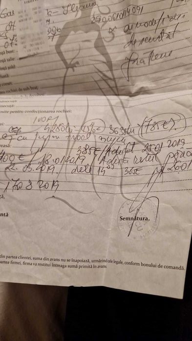 Rochie de mireasa. Marimea S.Casa Marcu Timisoara.