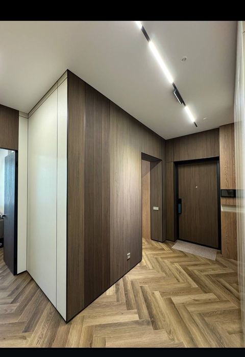 Монтаж бамбуковых панелей