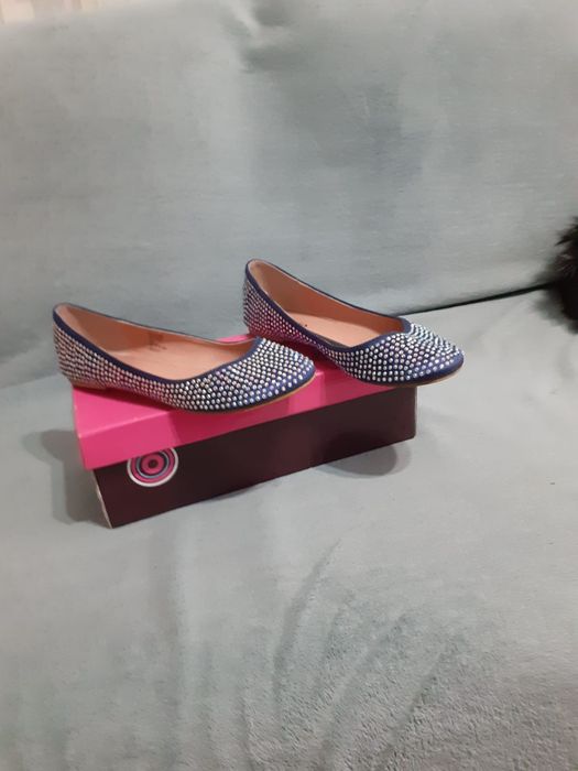 Балетки новые блестящие