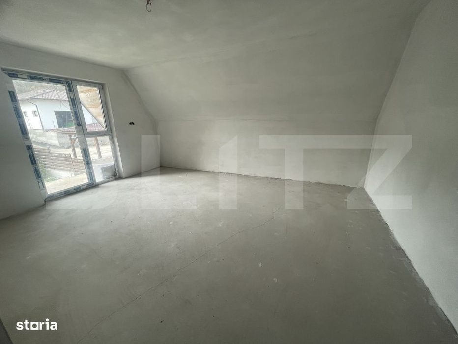 Casa individuala semifinisata, 4 camere, 10 ari teren si garaj