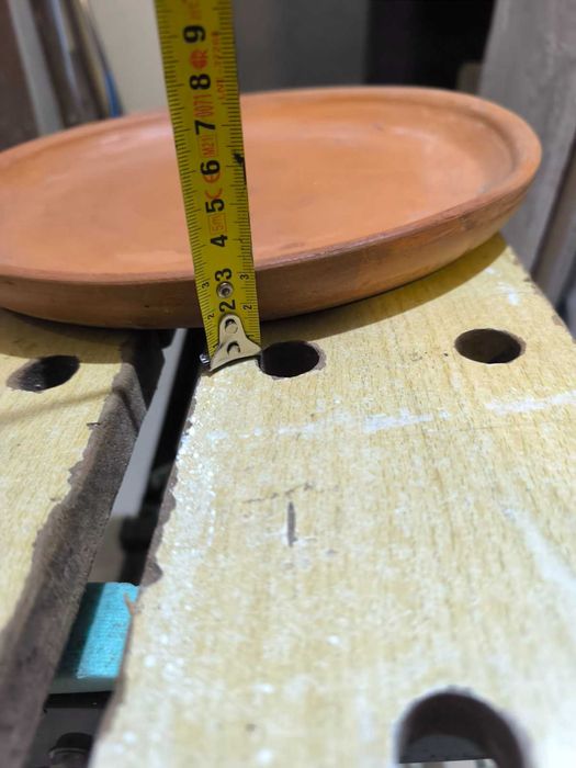 2 керамични саксии 32/36см с чинии