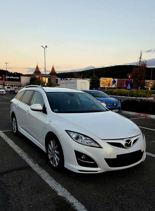 Mazda 6 ATENȚIE 186.000 km REALI, Alb Perlat, Bose, Încălzire scaune 163CP