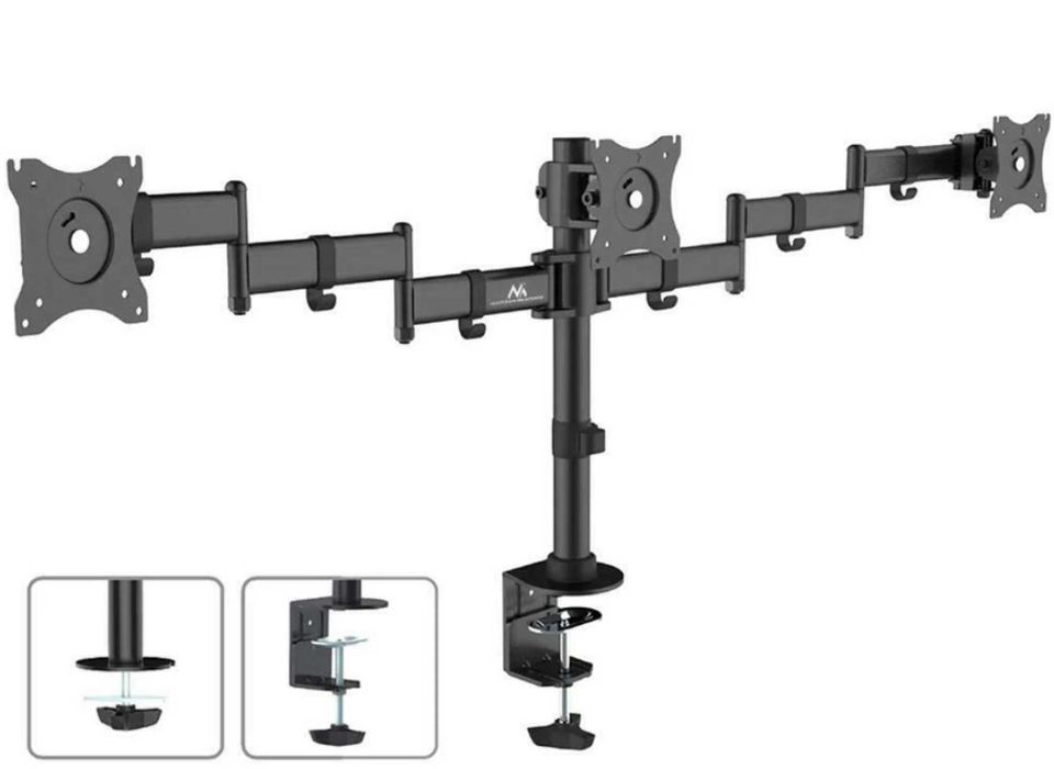 Suport birou 3 monitoare Maclean MC-691 + suport laptop MC-764 | vând separat sau set