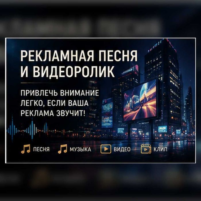 Песни и видео для рекламы вашего бизнеса