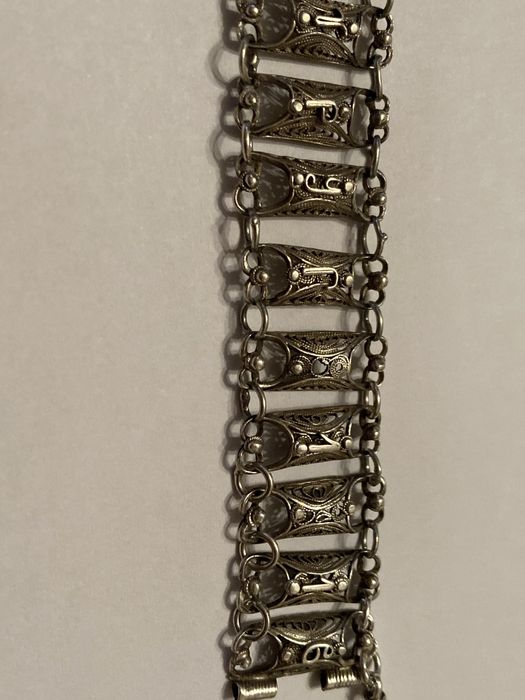 Уникат - сребърна гривна ръчна иработка