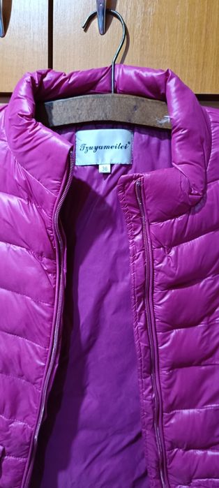 geaca dama roz din fas