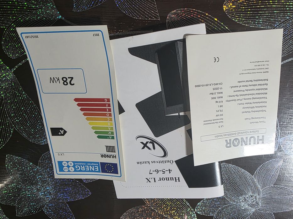 Centrală / Cazan din fontă Hunor LX 5 (28 kW) – Stare excelentă, folosită doar 3 luni