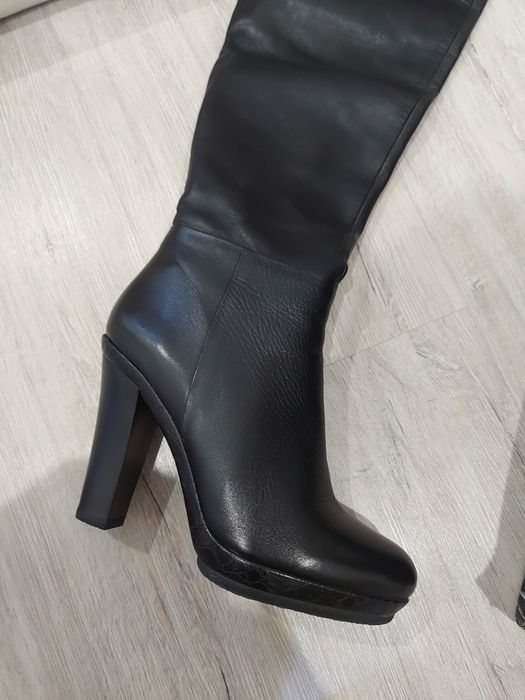 Новые ботфорты, натуральная кожа