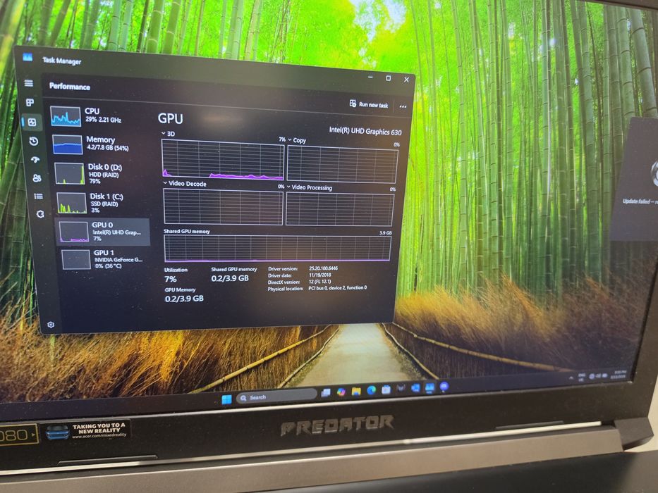 ASUS  Predator 300. 17.3 inc.