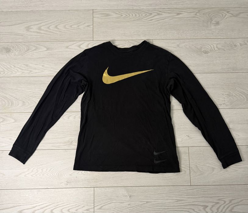 Nike блуза long sleeve M – gold logo – топ състояние