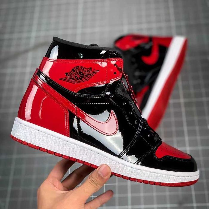 Nike Air Jordan 1 Patent Bred ( Verificare La Livrare}