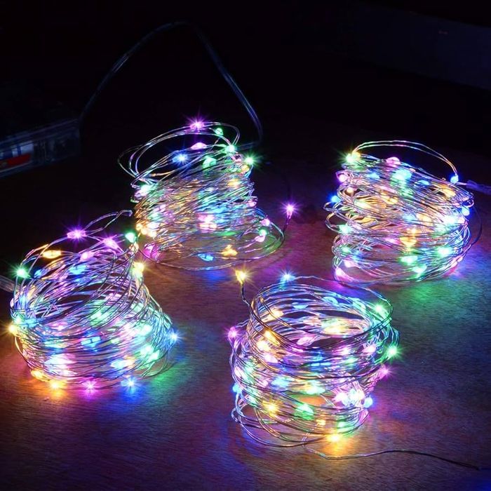 Fairy lights mulțicolor 2m vine cu tot cu baterii
