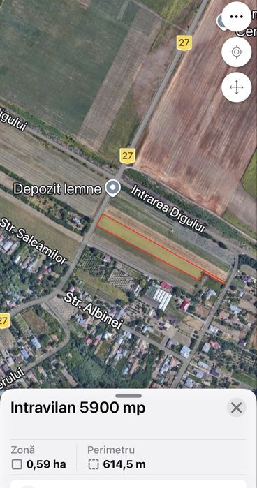 Teren 5900 mp intravilan proprietar